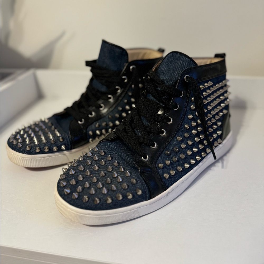 Men’s Christian Louboutin Denim and black size 44